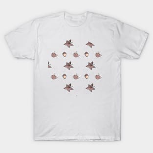 Fall Icons Pattern T-Shirt